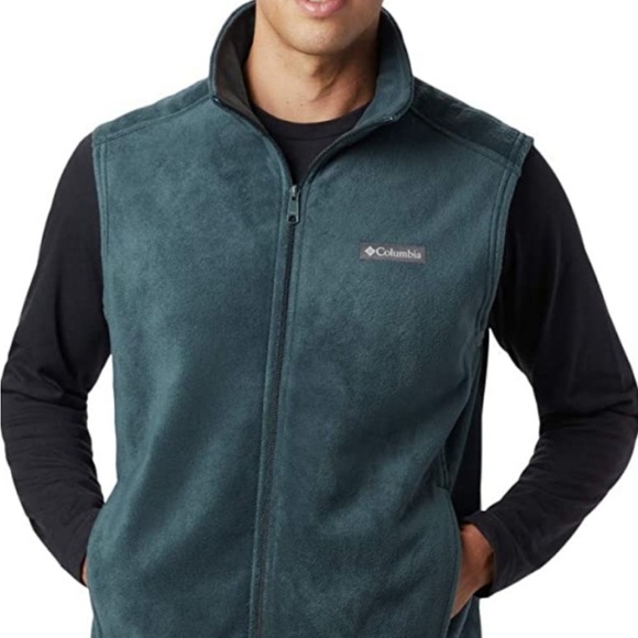 Columbia Mens Navy Fleece Full Zip Vest XXL - Picture 10 of 10